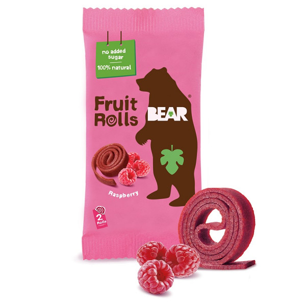Przekąska bear rollsy owocowe malina 18g 