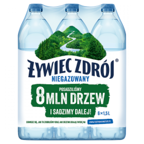 Woda ngaz Żywiec Zdrój źród 6x1,5l do ceny doliczana jest kaucja 3 zł 