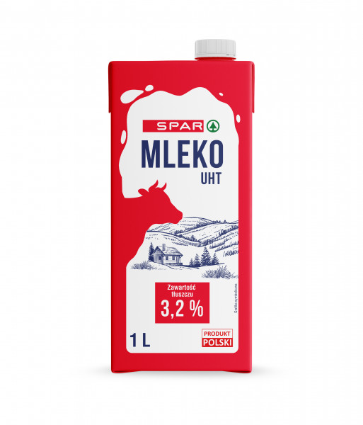 Mleko Spar uht 3,2% 1l 
