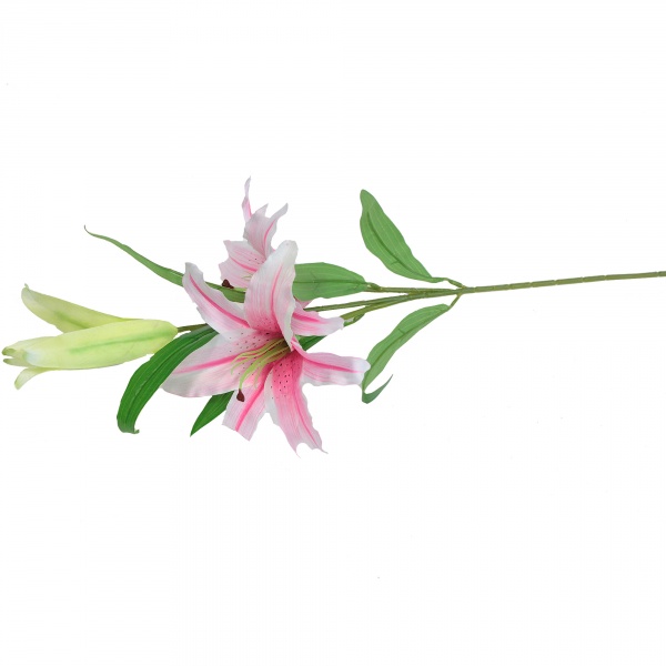 Gałązka dwóch lilii z pąkiem ( sztuczna  ) 
