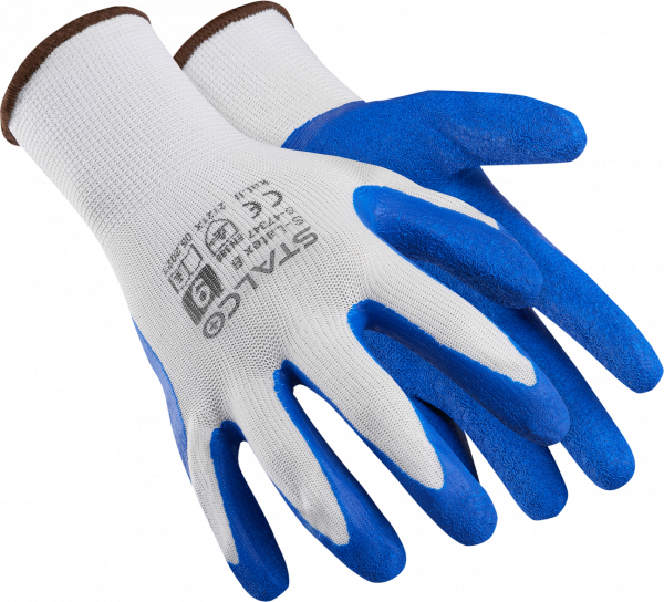 Rękawice Stalco poliestrowe s-latex b 9"