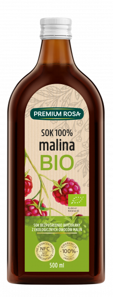Premium Rosa Bio Sok 100 % malina 500 ml