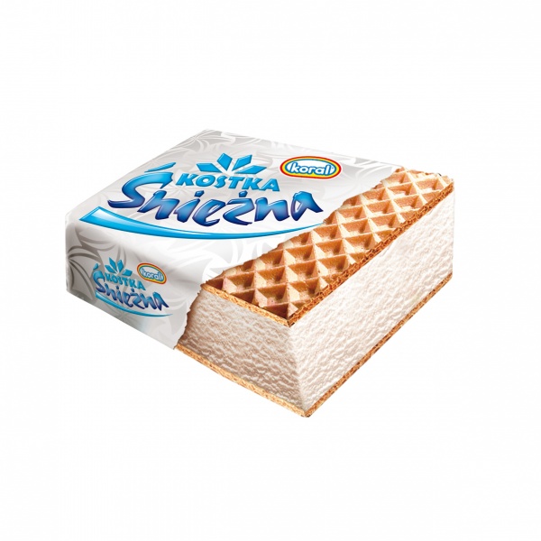 Lody Koral kostka śnieżna śmietankowa 