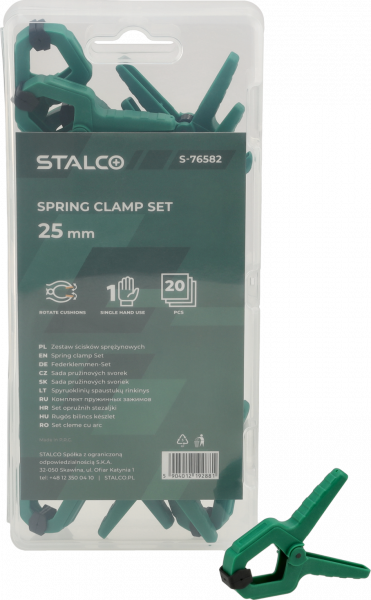 Ścisk Stalco sprężynowy 1,5kg 25mm