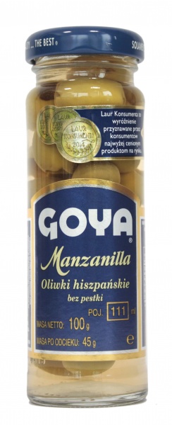 Goya Manzanilla oliwki hiszpańskie bez pestki 111ml