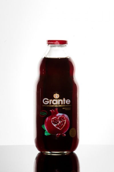 Sok grante 100% naturalny z owoców granatu 
