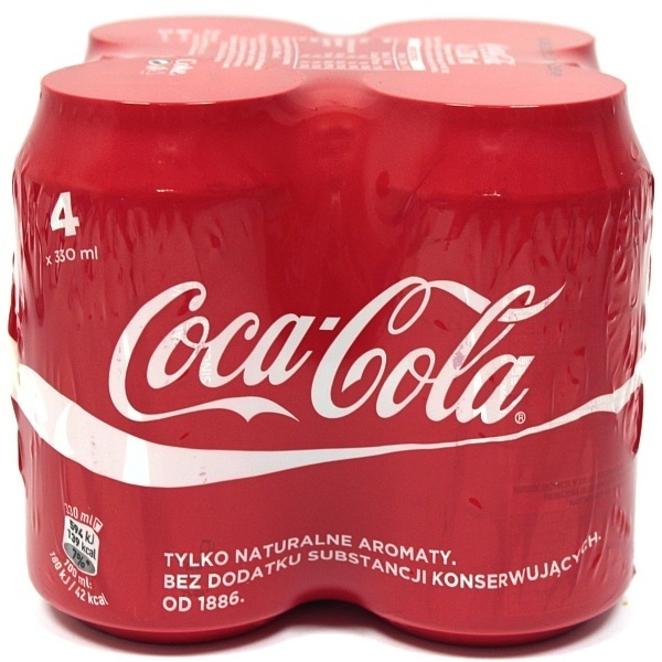 Coca-Cola puszka  4x0,33l 