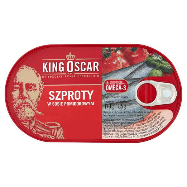 KING OSCAR szproty w sosie pomidorowym  170g