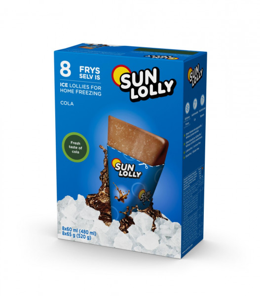 Sun lolly lody wodne do zamrażania w domu cola 480 ml