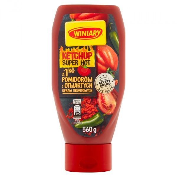 WINIARY Ketchup Super Hot 560g