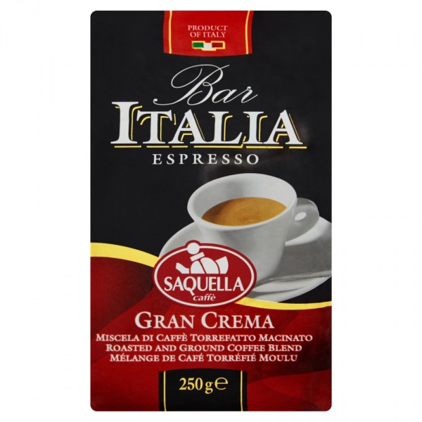 Saquella Bar Italia Espresso Gran Crema 250 g