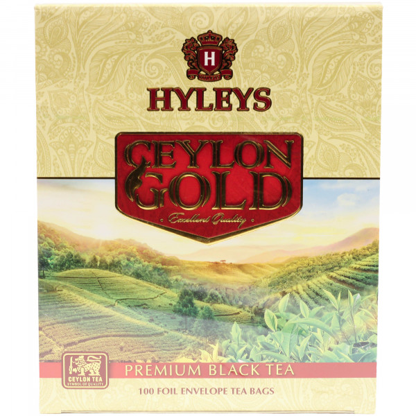 Herbata ekspresowa Hyleys czarna Ceylon Gold 100 torebek 