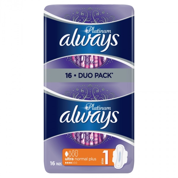 Always podpaski Platinum Normal  16 sztuk
