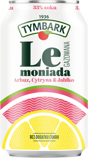Napój ngaz Tymbark lemoniada jabłko-cytryna-arbuz 330ml doliczana jest kaucja 50 gr