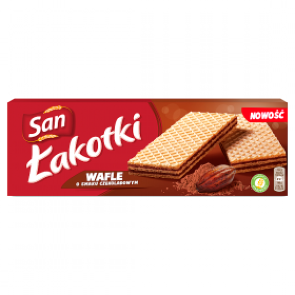 SAN LAKOTKI WAFLE CZEKOLADA 146G 28CA