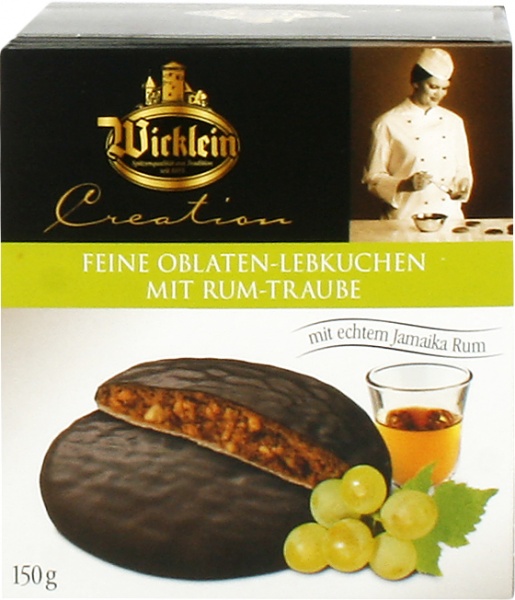 Pierniki Norymberskie Creation z rodzynkami i rumem Wicklein