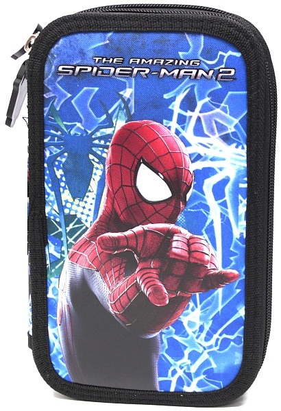 Piórnik z wyposażeniem podwójny amazing spider-man 