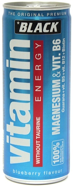 Black Vitamin Energy Magnesium &amp; Vit. B6 napój energetyzujący 