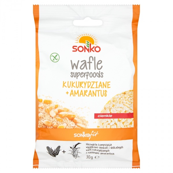 Sonko Fit Wafle superfoods kukurydziane + amarantus 30 g 