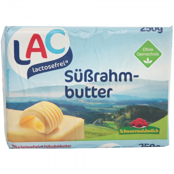 Masło bez laktozy 82%tłuszczu/250g 