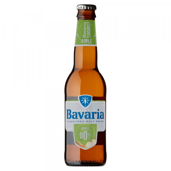 Piwo Bavaria bezalkoholowe 0,0% jabłkowe butelka 