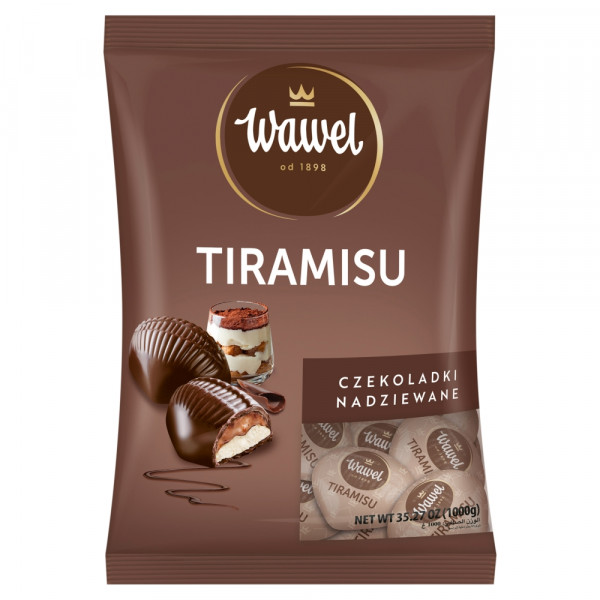 Cukierki Wawel Tiramisu nadzienie kawowo-śmietankowe 