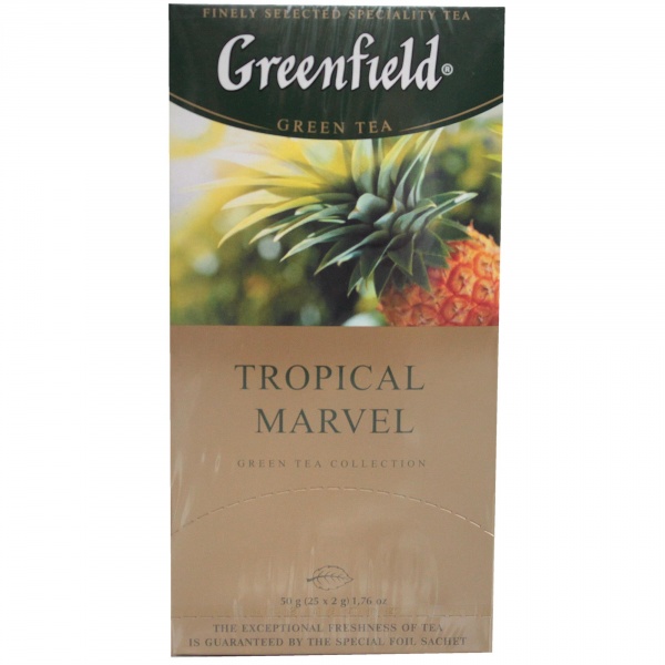 Herbata greenfield zielona tropical marvel. 