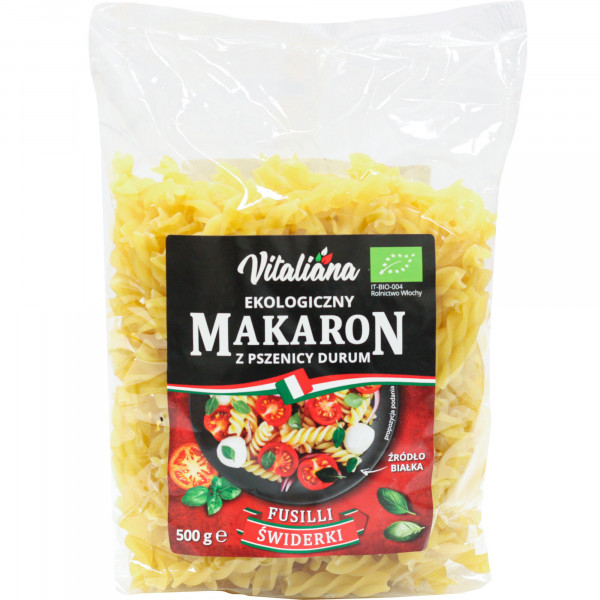 Makaron durum bio z pszenicy fusilli 500g 