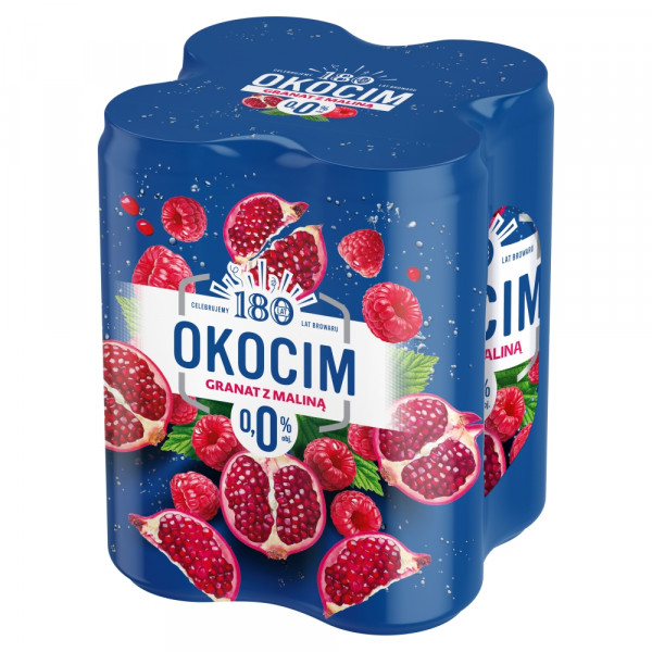 Okocim Granat z Maliną 0,0% Puszka 500 ml
