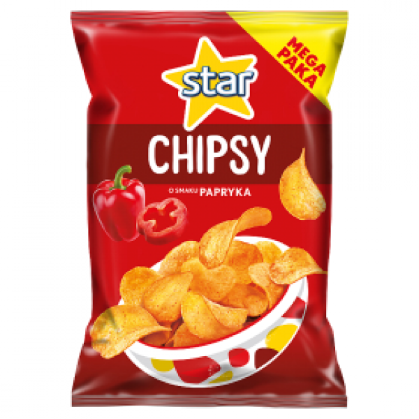 Chipsy star chips papryka 