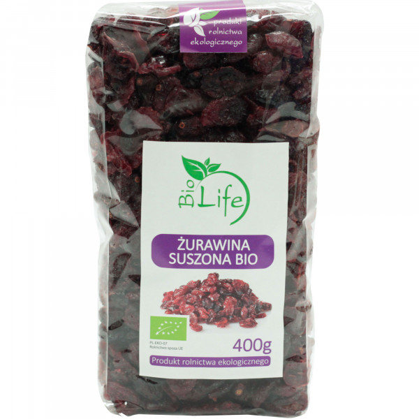 Żurawina biolife eko suszona 