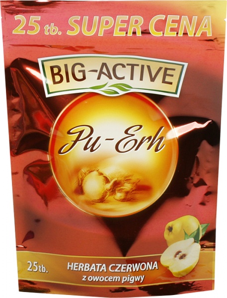 Herbata Bio-Active pu-erh z pigwą 