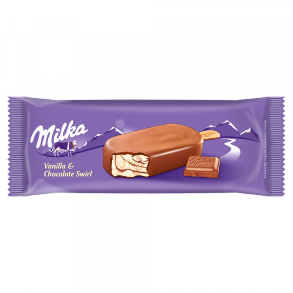 Lody Milka chocolate-vanilla na patyku 