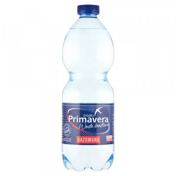 Woda gaz Primavera źródlana 500ml + kaucja 50 gr