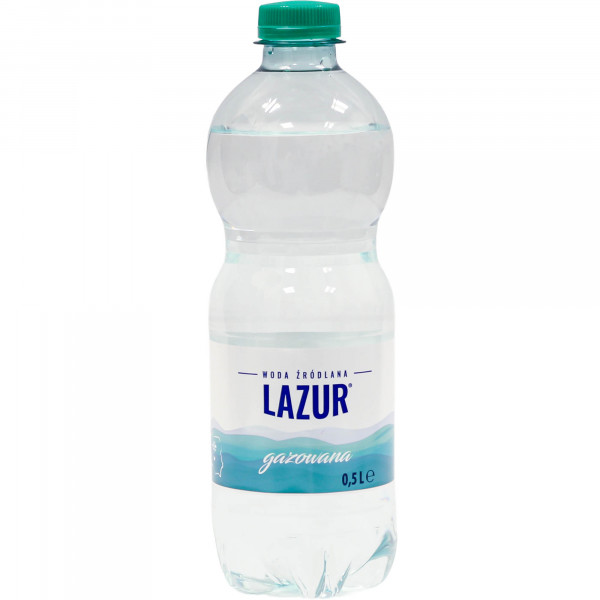 Woda gaz Lazur żródlana 500ml + kaucja 50 gr