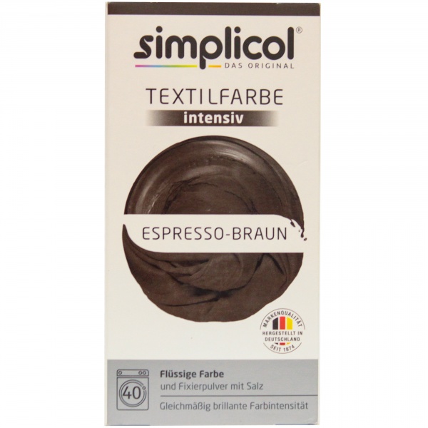 Simplicol barwnik do tkanin intensywny - brąz espresso 