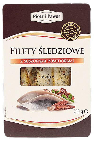 Filety śledziowe z suszonymi pomidorami Piotr i Paweł