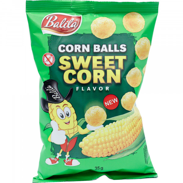 Chrupki Balila bez glutenu kukurydziane smak słodkiej kukurydzy