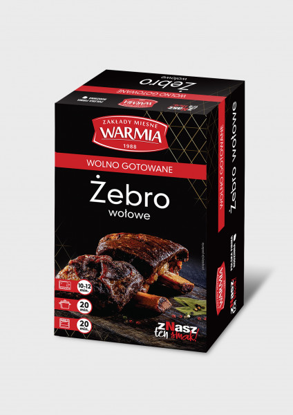 Żebro wołowe Warmia wolno gotowane 