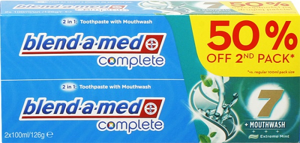 Blend-a-Med Complete7 MOUTH WASH 2X100ml