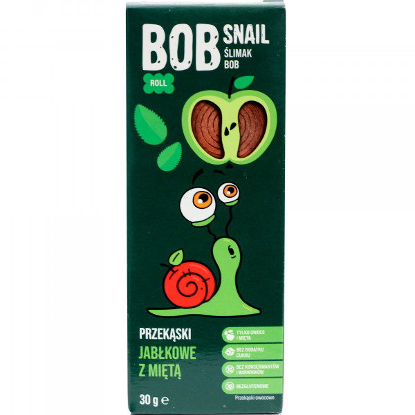 Przekąska Bob Snail bez cukru jabłko z miętą 