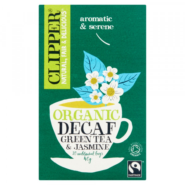 Herbata Clipper zielona jaśminowa bezkofeinowa bio 