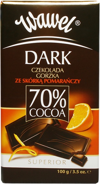 Wawel Czekolada Premium Orange 70% cocoa 100g