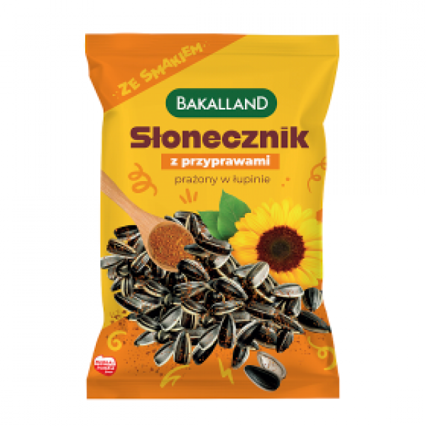 Słonecznik Bakalland z przyprawami prażony w łupinie 