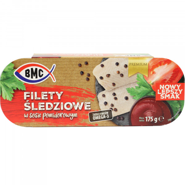 Filety śledziowe BMC w sosie pomidorowym 