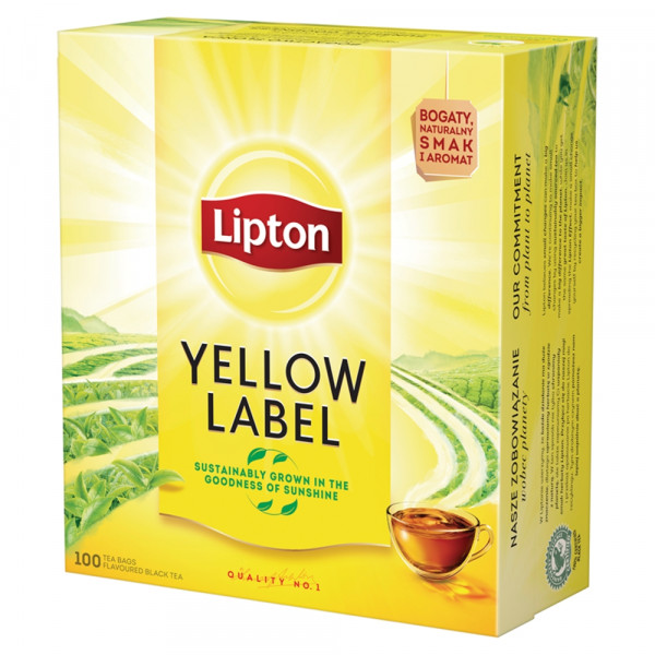 Herbata eksp Lipton czarna yellow label 100tx2g 
