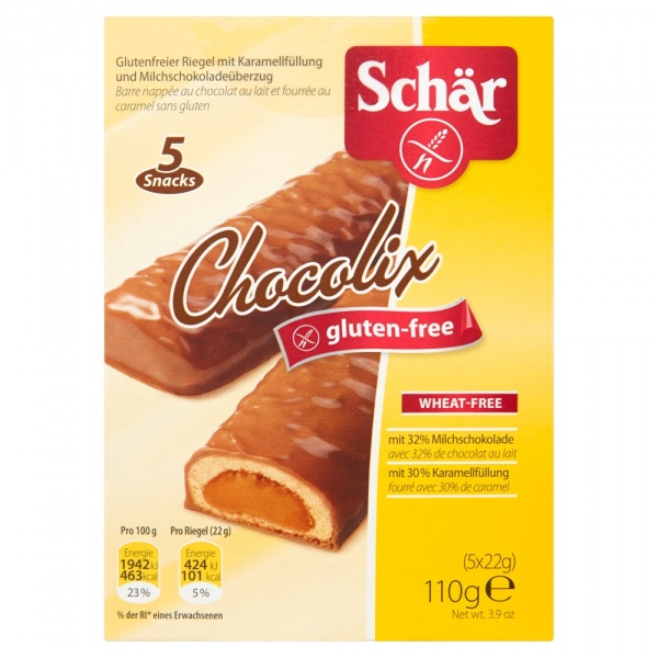 Baton Schär czekoladowy Chocolix 5*22g 