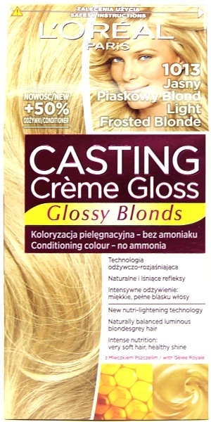 L&#039;Oréal Paris Casting Crème Gloss Farba do włosów 1013 Jasny piaskowy blond