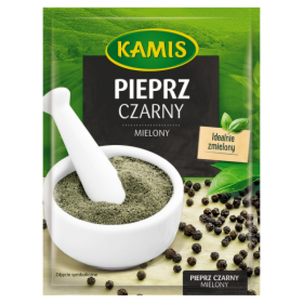Kamis Pieprz Czarny Mielony 16g
