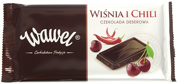 Czekolada Wawel deserowa wiśnia i chilli 